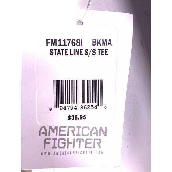 AMERICAN FIGHTER Men's T-Shirt S/S STATE LINE TEE - Picture 9 of 12